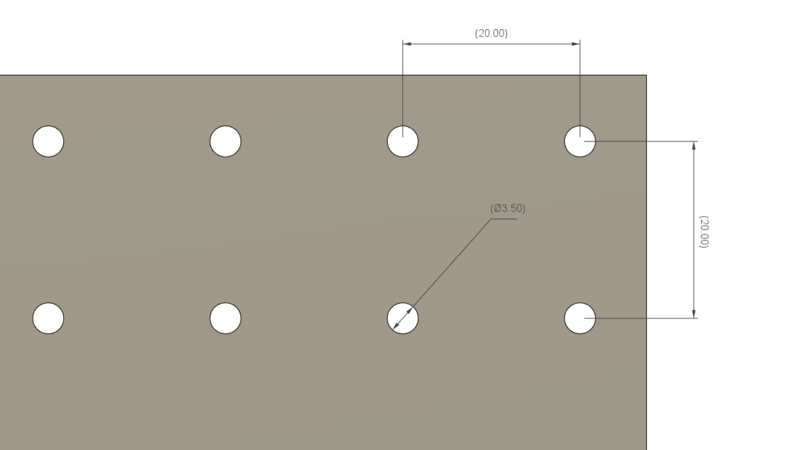 Technical drawing of the ORP hole system